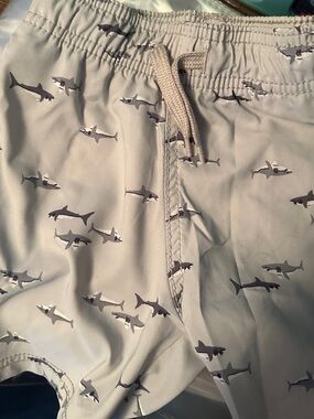 OshKosh B'gosh Light Grey Shark Print Swim Trunks